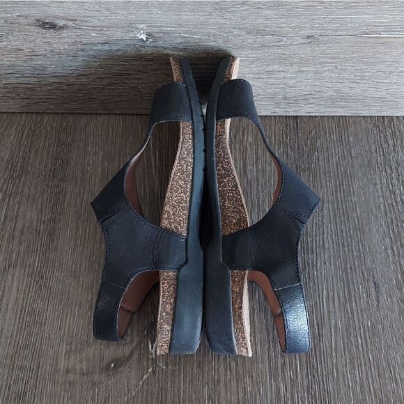 Dansko Reece Black Toe Loop Sandal Size 37 - Picture 6 of 10